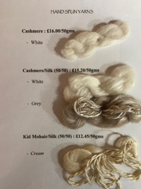 Cashmere and Mohair Yarns